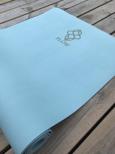 Yogamatta med bärband: Turkos